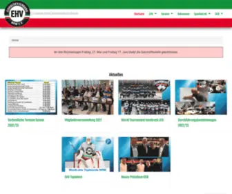 EHV-NRW.de(Eishockeyverband NRW e.V) Screenshot