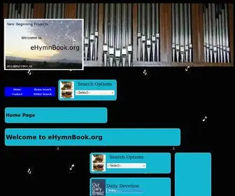 Ehymnbook.org(Home page) Screenshot