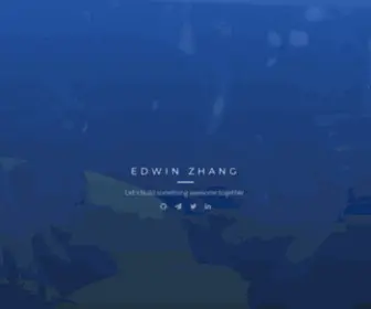 EHZ.io(Edwin Zhang) Screenshot