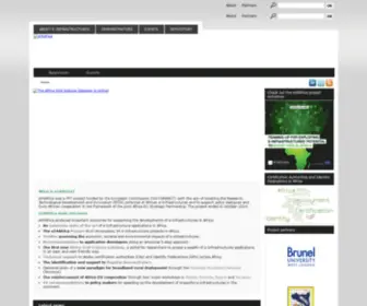 EI4Africa.eu(E-Infrastructures for Africa) Screenshot