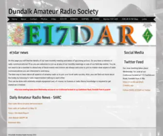 EI7Dar.com(Dundalk Amateur Radio Society EI7DAR) Screenshot
