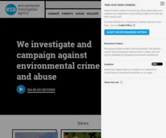 Eia-International.org(Environmental Investigation Agency) Screenshot