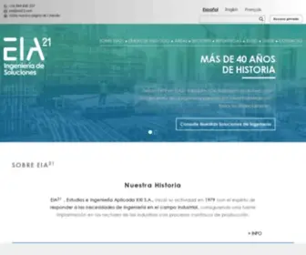 Eia21.com(Ingeniería de Soluciones desde hace más de 40 años) Screenshot