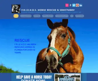 Eiahorses.com(FRIENDS HORSE RESCUE) Screenshot