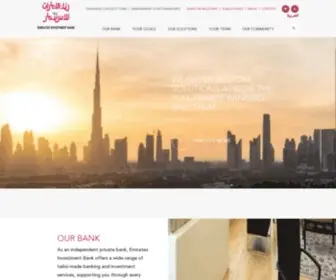 Eibank.com(Emirates Investment Bank) Screenshot