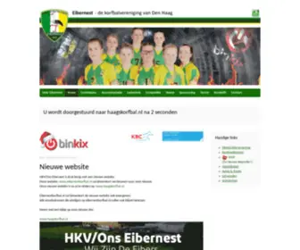 Eibernestkorfbal.nl(HKV/Ons Eibernest) Screenshot
