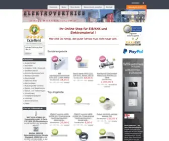 Eibhandel.de(Online Shop für Elektro) Screenshot