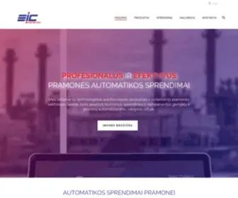 Eic-Automation.com(PRAMONĖS AUTOMATIKOS SPRENDIMAI) Screenshot