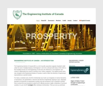 Eic-Ici.ca(The Engineering Institute of Canada (EIC)) Screenshot