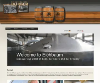 Eichbaum.com(Privatbrauerei Eichbaum) Screenshot