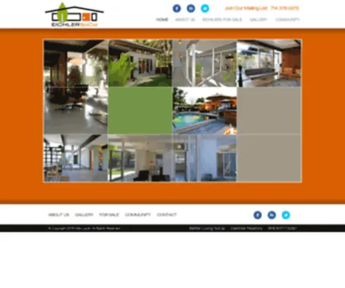 Eichlersocal.com(Your Eichler home real estate agency) Screenshot