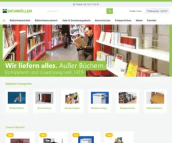 Eichmueller.com(Onlineshop vom Bibliotheksprofi EICHMÜLLER) Screenshot