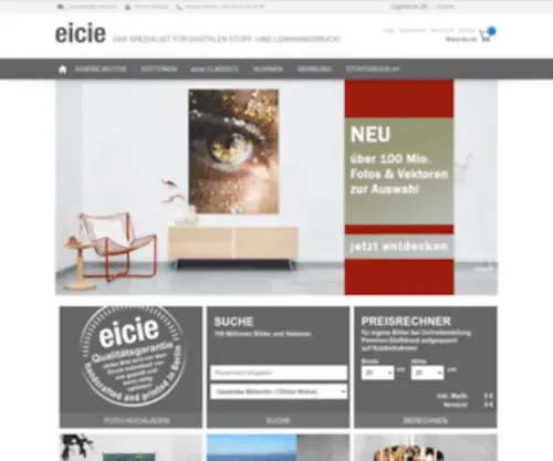 Eicie.com(Digitaler Leinwand) Screenshot