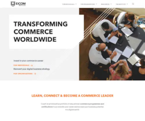 Eicom.org(Transforming Commerce Leaders and Organizations) Screenshot