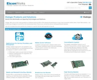 Eiconworks.com(Dialogic Products and Solutions) Screenshot