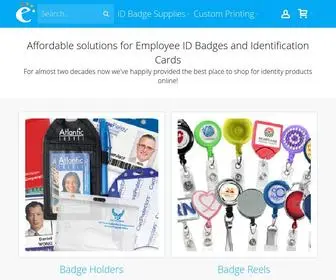 Eidbadges.com(E ID Badges offers the BEST of what you need for Photo ID Cards and Name Badges) Screenshot