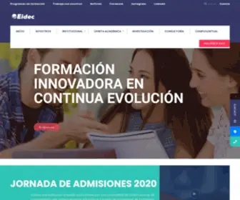 Eidec.com.co(Escuela Internacional de Negocios y Desarrollo Empresarial de Colombia) Screenshot