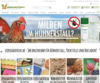 Eierschachteln.de(Bio Hühnerfutter) Screenshot