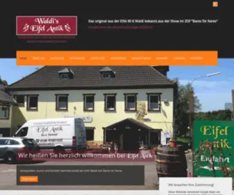 Eifel-Antik.de(Antiquitäten und Trödel Walter Lehnertz Waldi von Bares für Rares Eifel Antik) Screenshot
