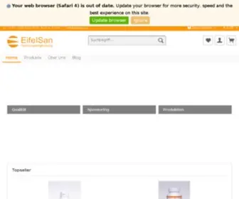 Eifelsan.com(Ihr Nahrungsergänzungs Spezialist) Screenshot