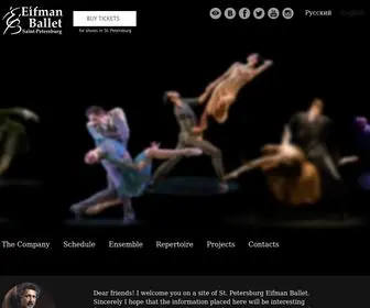 Eifmanballet.com(Main) Screenshot