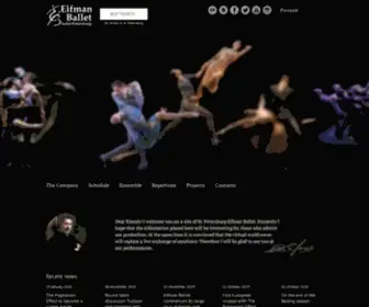 Eifmanballet.ru(Main) Screenshot