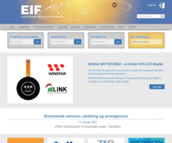 Eif.no(Elektronikk Industri Foreningen) Screenshot