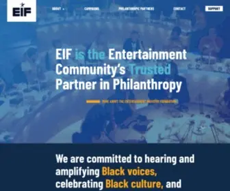 Eifoundation.org(The Entertainment Industry Foundation) Screenshot