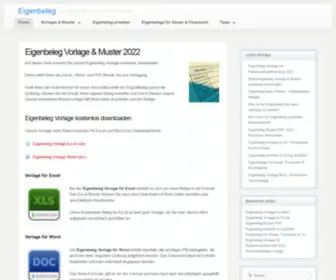 Eigenbeleg-Vorlage.de(Eigenbeleg Vorlage & Muster% Kostenlos)) Screenshot