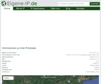 Eigene-IP.de(Cookie Consent Required) Screenshot