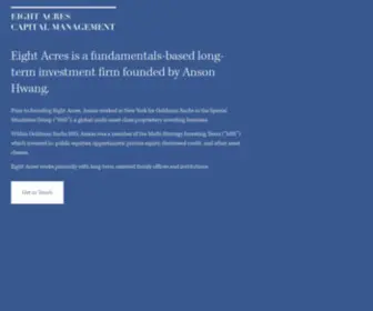 Eight-Acres.com(Eight Acres Capital Management) Screenshot