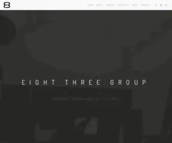 Eight3.com(EIGHT THREE GROUP a digital agency) Screenshot