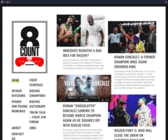 Eightcount.tv(Where All Boxing Fans' Opinions Matter) Screenshot