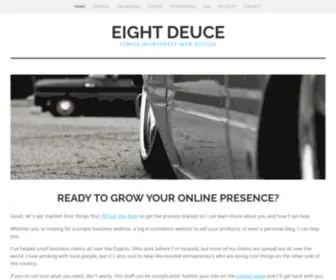 Eightdeuce.com(WordPress web design) Screenshot