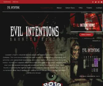 Eihaunt.com(Evil Intentions Haunted House) Screenshot