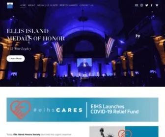 Eihonors.org(ELLIS ISLAND HONORS SOCIETY) Screenshot