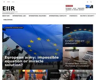 Eiir.eu(The European Institute for International Law and International Relations (EIIR)) Screenshot