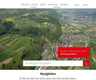 Eiken.ch(Gemeinde Eiken) Screenshot