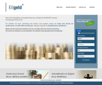 Eilgeld.de(Willkommen bei) Screenshot