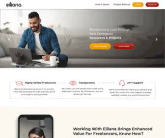 Eiliana.com(Digital Marketplace for freelance work) Screenshot