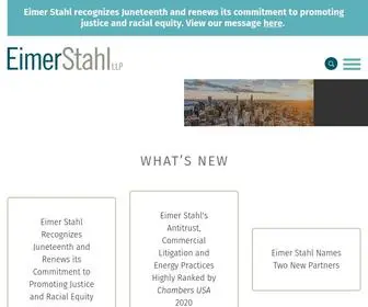 Eimerstahl.com(The attorneys at the law firm of Eimer Stahl handle the most complicated legal matters) Screenshot