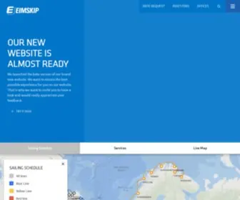 Eimskip.com(Eimskip is a leading transportation company) Screenshot