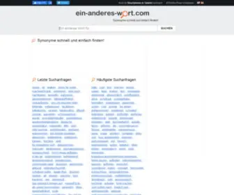 Ein-Anderes-Wort.com(Synonyme schnell und einfach finden) Screenshot