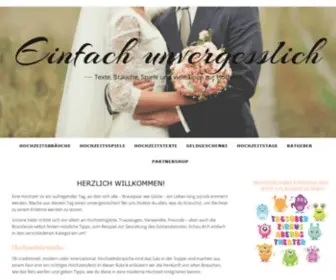 Ein-Unvergesslicher-Tag.de(Alles was du als Gast auf einer Hochzeit suchst) Screenshot