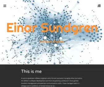 Einarsundgren.se(Software Engineer) Screenshot