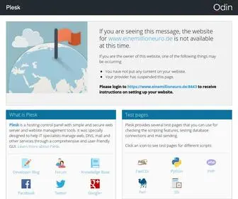 Einemillioneuro.de(Domain Default page) Screenshot