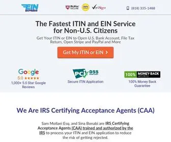 Einexpress.com(EIN Express) Screenshot