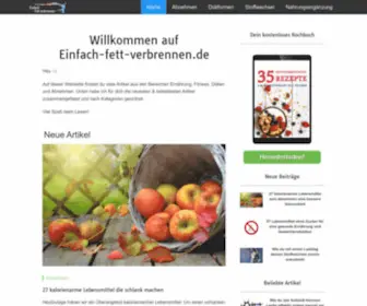 Einfach-Fett-Verbrennen.de(Einfach Fett Verbrennen) Screenshot