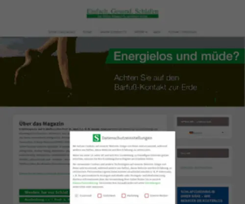 Einfach-Gesund-SChlafen.com(Gesunder Schlaf ist wertvoll) Screenshot