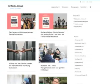 Einfach-Jesus.de(Artikel und Tools rund um Jesus nachfolgen) Screenshot